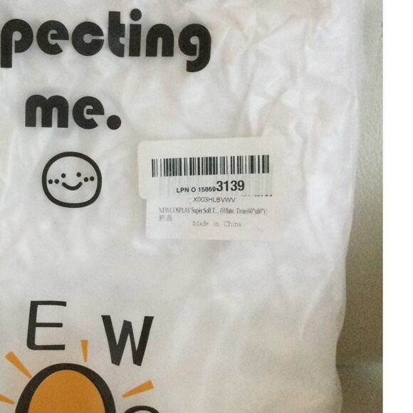 NewCosplay Super Soft Twin Size White Blanket 60 in x 80 in - Picture 3 of 4